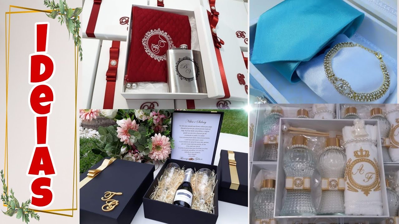 O que colocar DENTRO DAS CAIXAS PARA OS PADRINHOS DE CASAMENTO