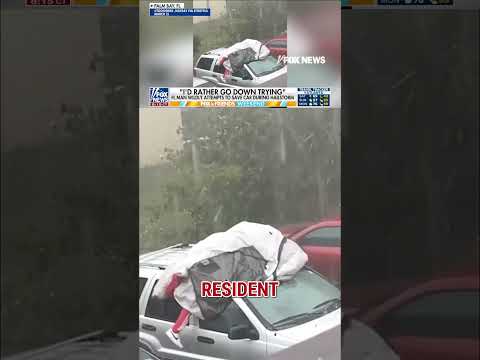 WATCH: Florida man tries to save car during HAILSTORM #foxnews #news #us #fox