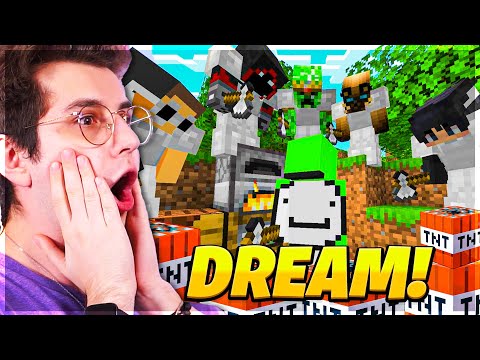 REACTION to the NEW DREAM! VIDEO - Minecraft Speedrunner VS 5 Hunters REMATCH