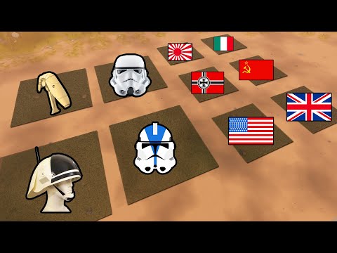 5 MILLION of Every WW2 Army VS Every STAR WARS Army! - UEBS 2: Ultimate Epic Battle Simulator 2