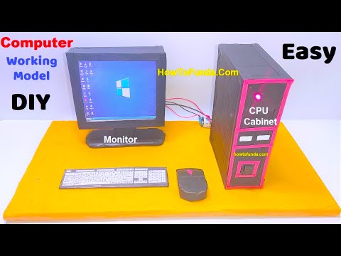 computer model making using cardboard simple and easy diy science exhibition howtofunda