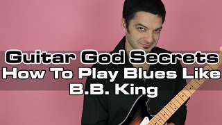 How To Play Blues Like BB King - Easy Guitar Lesson