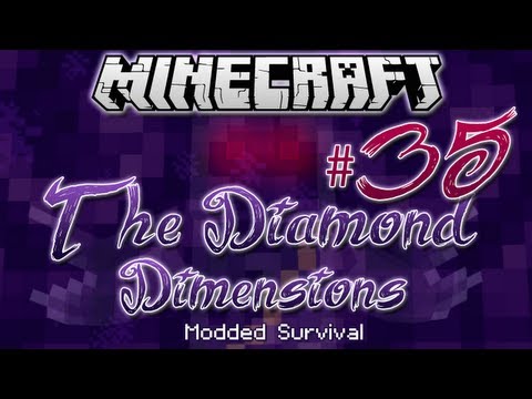 "THE MAGIC MAP" | Diamond Dimensions Modded Survival #35 | Minecraft