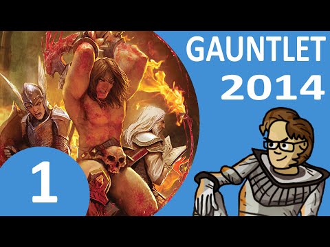 Let's Play Gauntlet 2014 (4 Player Co-op) Part 1 - Crypts of the Sun King I: The Sea of Darkness