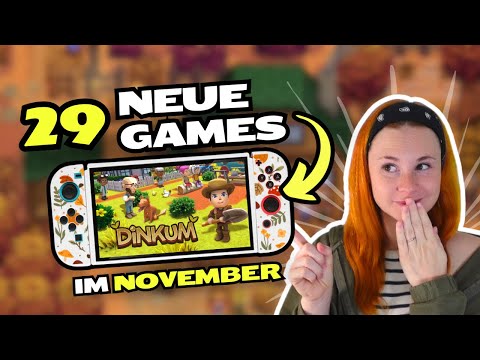 29 NEUE Cozy & Indie Games im November 🍁 | PC + Nintendo Switch Releases