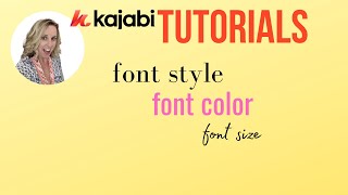 How to Change Font Size, Style, and Color in Kajabi (Tutorial)