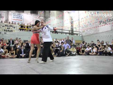  Sebastian Missé  and  Andrea Reyero  are  dancing  to  the  vals  "  Pabellon De Las Rosas  "