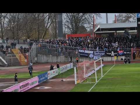 1. FC Bocholt supporters in Oberhausen gegen Rot Weiß Oberhausen 29.11.2025