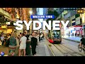 Sydney AUSTRALIA Evening Stroll In Sydney City Centre 4K Walking Tour