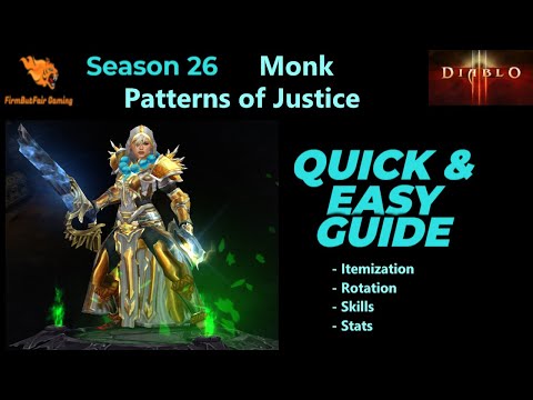 Diablo 3: Season 26 - Monk - Patterns of Justice - Tempest Rush Guide - A Tier Pushing Build