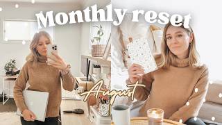 AUGUST MONTHLY RESET | Goals, Content Strategies & Budgeting