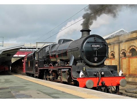 BR Jubilee 45690 'Leander' at Crewe on 'The Salopian Express' 28/3/2015