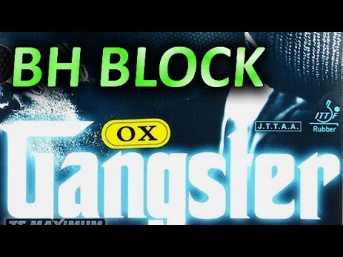 BH long pips OX block technique with DR NEUBAUER Gangster + Slowmotion