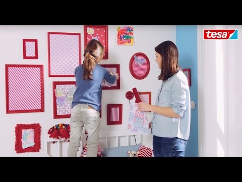 tesa DIY-Tipp: Bunte Bildergalerie selbst gestalten