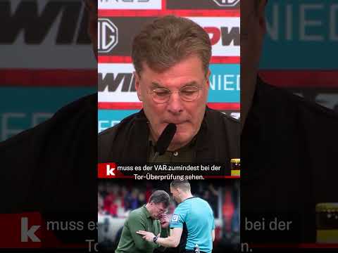 Video Thumbnail: Hecking attackiert Schiedsrichter: "Leistung war unterirdisch" #shorts