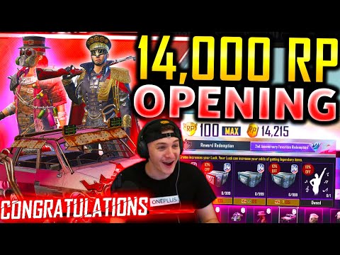 FREE MYTHICS?! MASSIVE ROYALE PASS CRATE OPENING (14,000 RP POINTS)