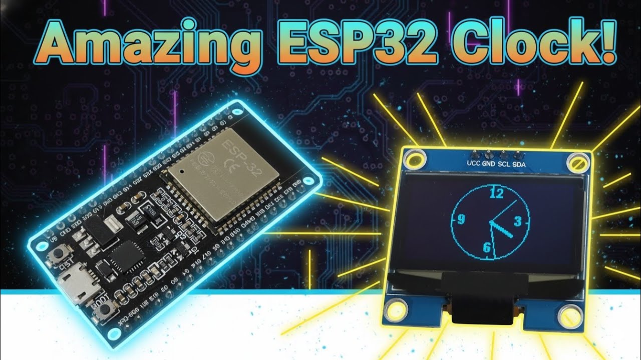 How to make a Real-Time Internet Clock using WiFi and NTP | ESP32 NTP Clock with OLED display 