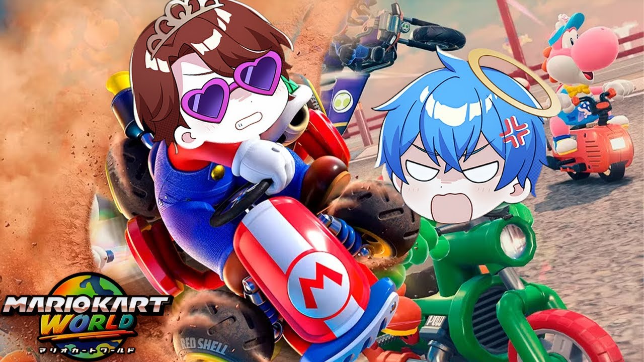 あかさかに勝てるまで終われません！？【マリオカートワールド】