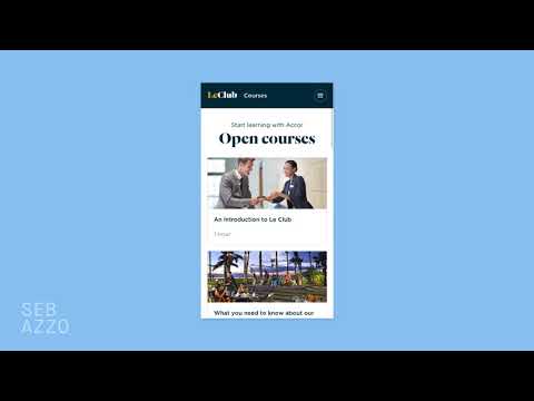Le Club LMS for Accor Group by Seb Azzo: Product Walkthrough