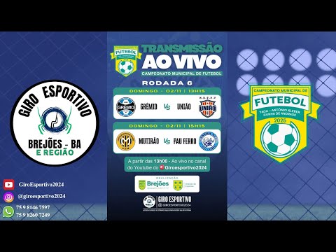 Campeonato Municipal de Futebol de Brejões 2025. Sexta rodada.