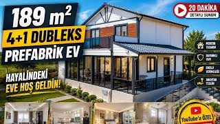 189 m² 4+1 Dubleks Prefabrik Ev Turu | Bu Evi Gören Betonarmeyi Unutuyor! 🏡
