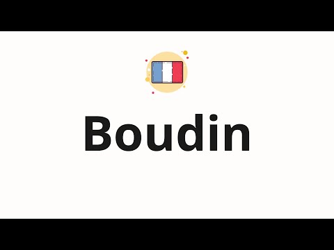 How to pronounce Boudin