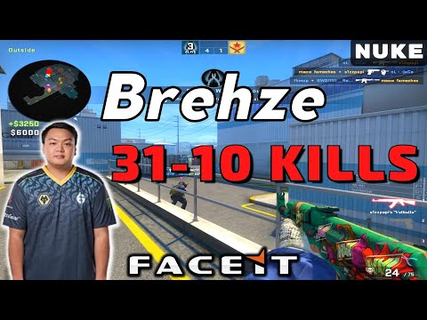 CSGO POV Evil Geniuses Brehze (31-10) Nuke 𝙒𝙞𝙣 (16-7) / Faceit 12.12.2022