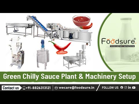 Ss 304 grade automatic green chilli sauce making machine, ca...