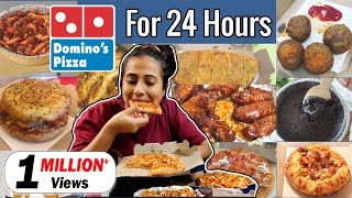 I only ate food from DOMINOS PIZZA for 24 HOURS Challenge | Food Challenge