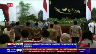 preview picture of video 'Jokowi Lantik Kepala BKPM, BNP2TKI, dan Komisi ASN'