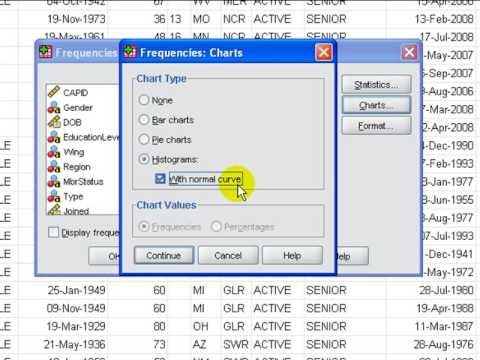 Creating a Histogram with SPSS - YouTube