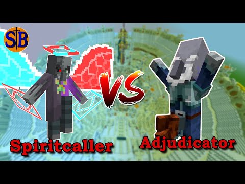Spiritcaller (Illage and Spillage) vs Adjudicator(Biome Makeover) | Minecraft Mob Battle
