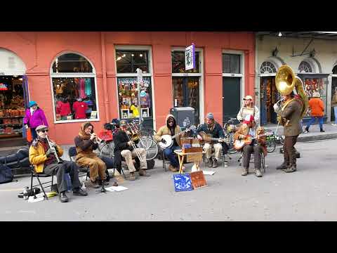 Live street band in French Quarter, New Orleans
