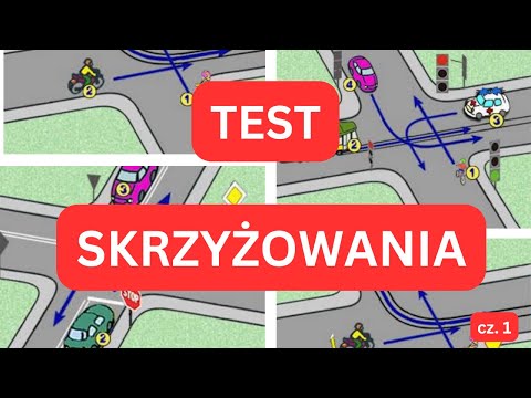Test: skrzyżowania, kto ma pierwszeństwo (prawo jazdy, karta rowerowa) cz. 1