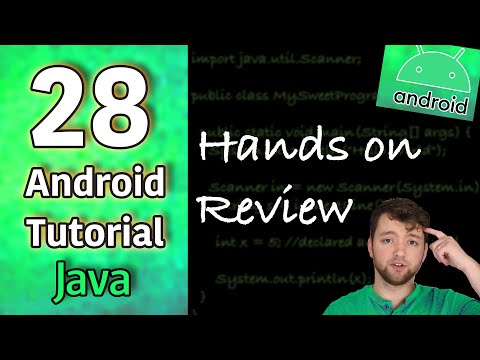 Android App Development Tutorial 28 Hands on Review | Java