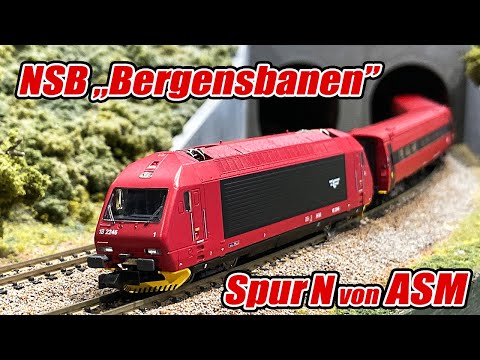ASM NSB El 18 / B7-Wagen "Bergensbanen" Modellbahn Spur N/N Scale /Nゲージ
