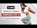 10 Min Dance Cardio To Burn Belly Fat No Jumping No Equipment
