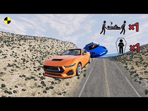 Realistic High-Speed Car Crashes in BeamNG.drive #61 | Ultra Detailed Crash Compilation