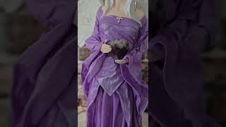 Andělka Viktorie s minerálem ametyst – 50 cm (křídla 41 cm) – Powertex