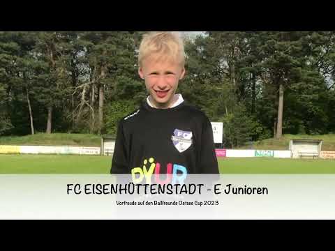 Bewerbung der E1 Junioren für den Ostseecup 2023 in Rostock