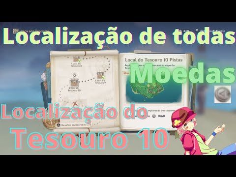 genshin impact localização do Tesouro 10 (e de todas moedas passo a passo)