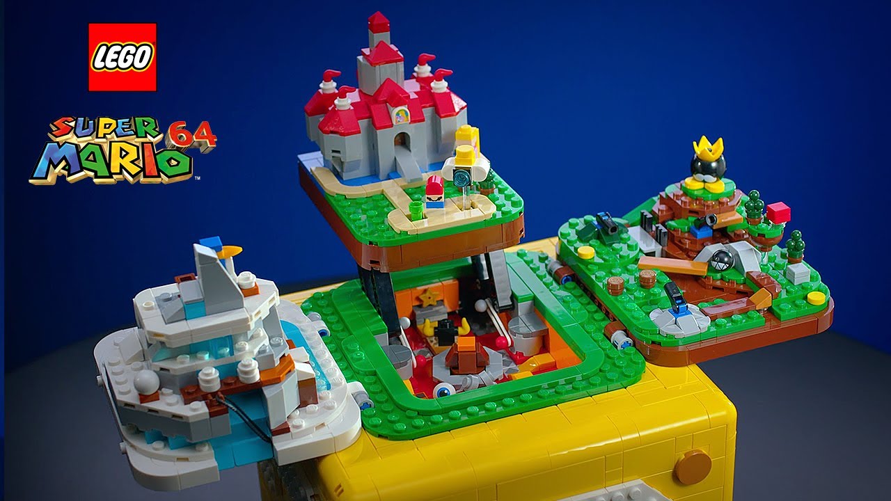 レゴ スーパーマリオ64 ハテナブロック 71395 ゲームと照らし合わせた 