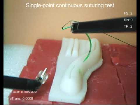 Autonomous Continuous Suturing Using Dual-Arm Surgical Robot
