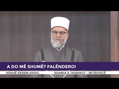 HUTBE | A do më shumë, falëndero! - Ekrem Avdiu