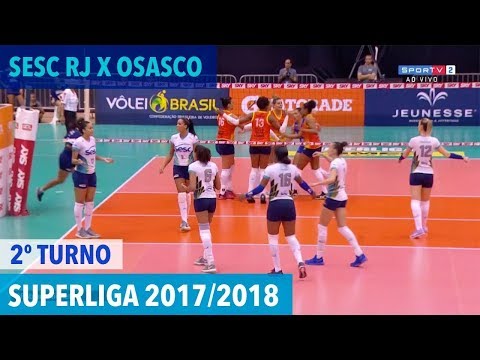 Sesc RJ x Osasco - Returno - Superliga de Vôlei Feminino 2017/2018