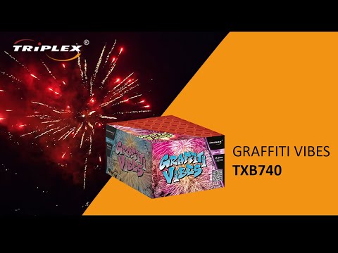 FAJERWERKI TXB740 49S 0.8″ BATERIA GRAFFITI VIBES F2 TRIPLEX FIREWORKS