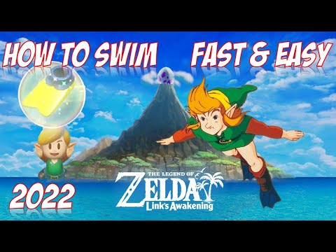 The Legend Of Zelda Link's Awakening HOW TO SWIM and how to get the flippers - FAST And EASY 2022