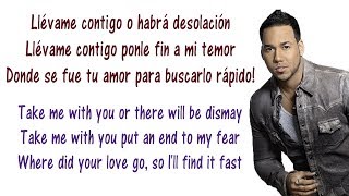Romeo Santos - Llevame contigo Lyrics English and Spanish - Translation &amp; Meaning - Take me with you