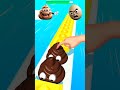 Poop Vs Egg Happy Pop Run Shorts