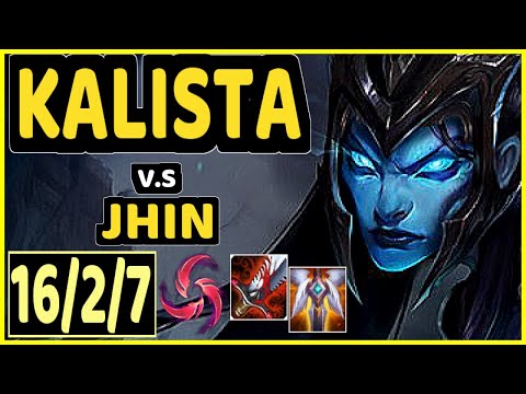 ABSOLUT (KALISTA) vs JHIN - QUADRAKILL 16/2/7 KDA BOTTOM ADC GAMEPLAY - BR Ranked MASTER